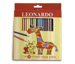 עפרון צבעוני LEONARDO 24